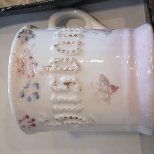 Husband Vintage Painted  Mustache Cup
